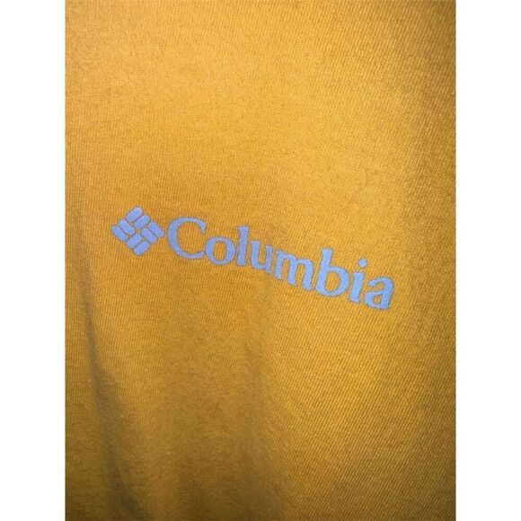 Columbia Men's M Yellow California Graphic Print T-Shirt Short Sleeve - Picture 4 of 7